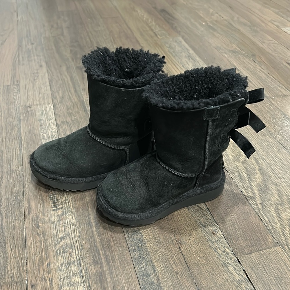 Black UGG Bailey Bow boots